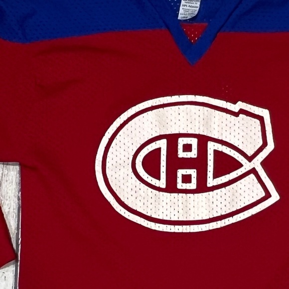 Vintage Montreal Canadiens Logo Club Hockey Sports Rec Jersey - Picture 3 of 7